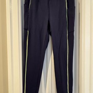 T by Talbots Navy Blue Leggings w pockets Sz Petite M